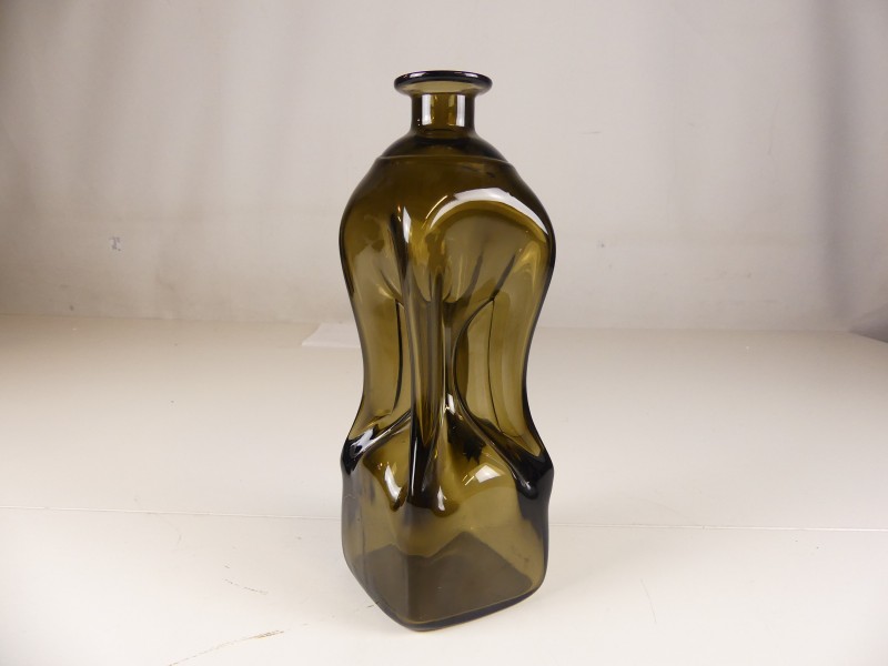 Vintage glazen Klukkflaske karaf - '60