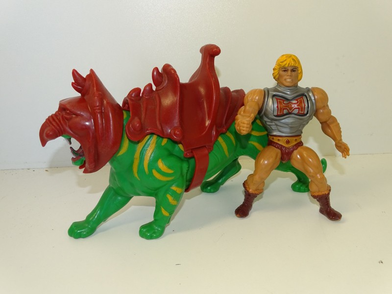 He-Man + Battle Cat, Masters Of The Universe, Mattel, 1983