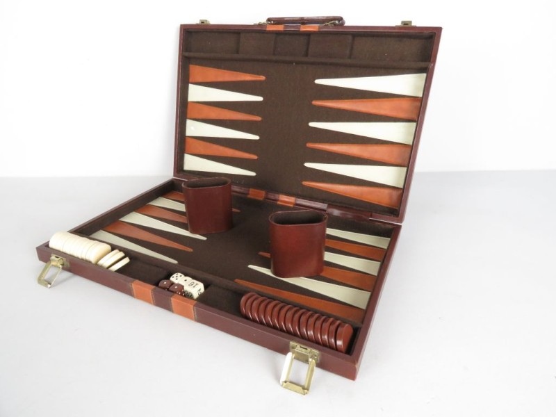 Vintage backgammon spel