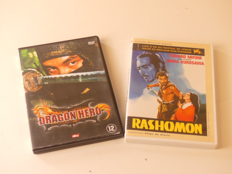 2 dvd's Rashomon + Dragon Hero