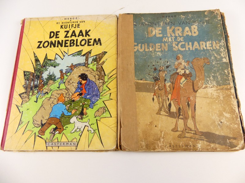 Vintage Hergé “Kuifje” 2 eerste drukken  1947 - 1956